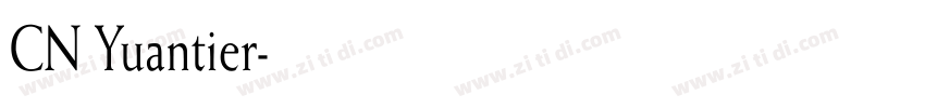CN Yuantier字体转换